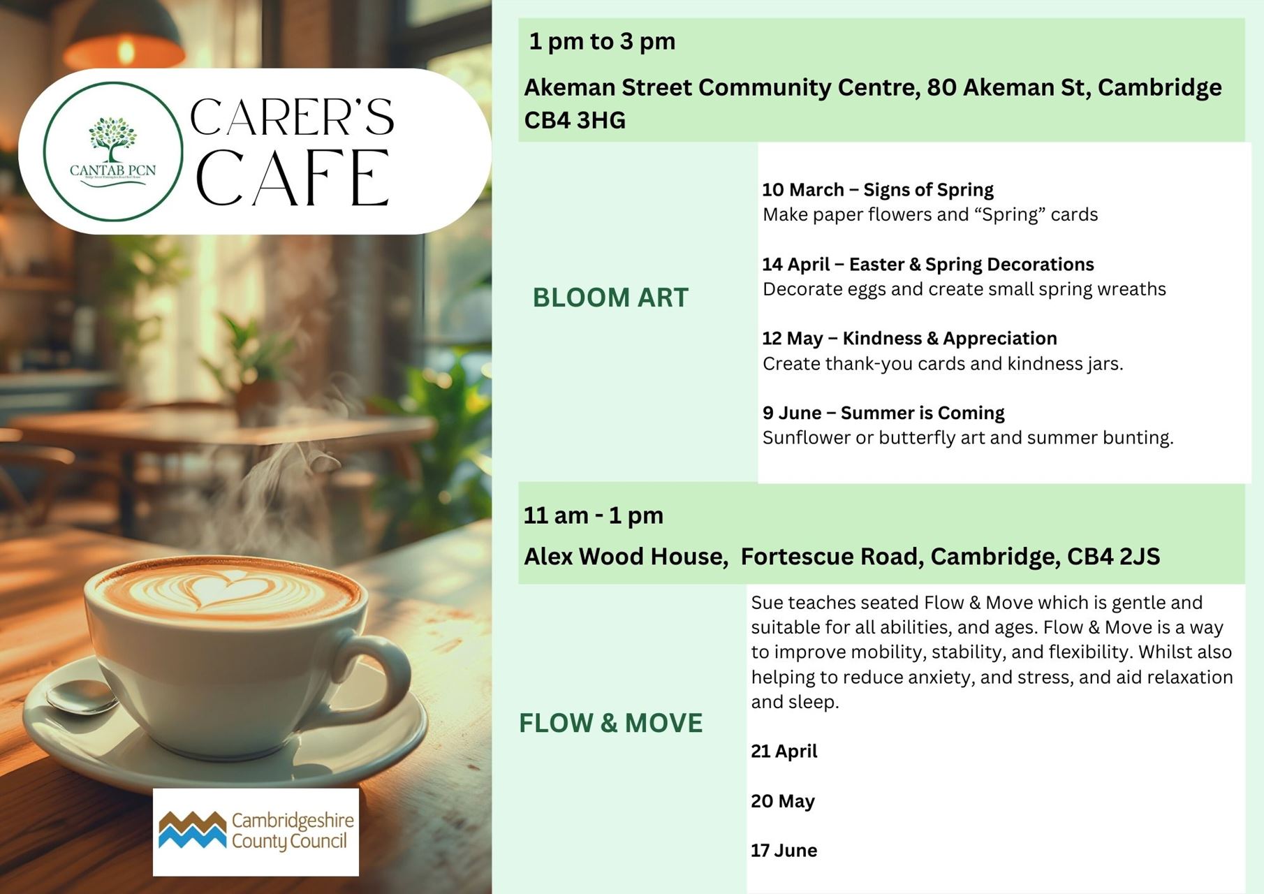 Carers Cafe New  Promo