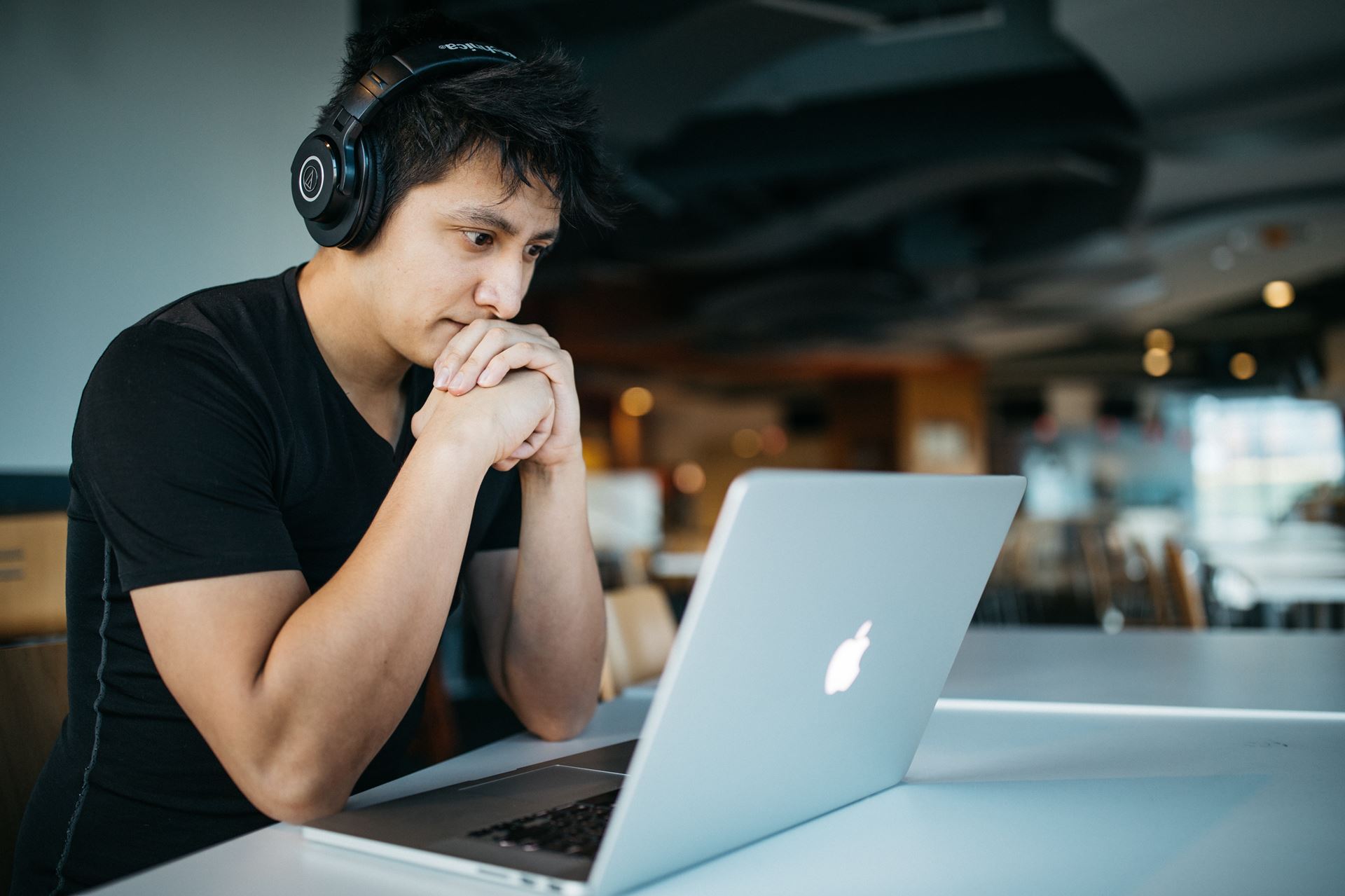 Student at laptop